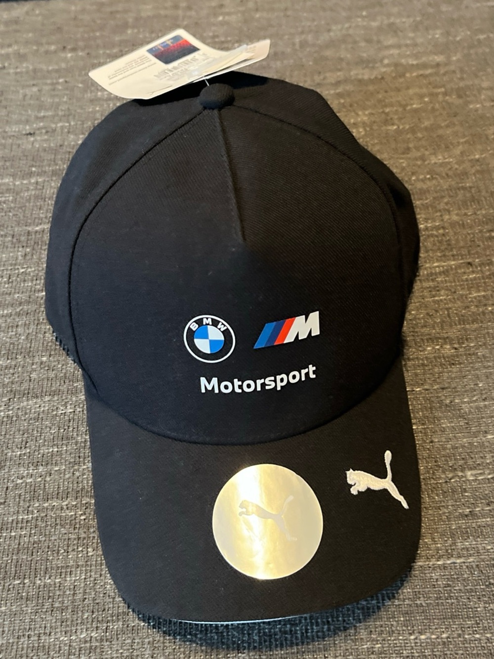 BMW Black Motorsports Team baseball hat Cap with Puma Tag